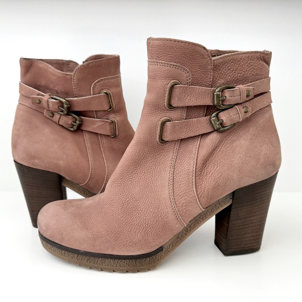Blush Pink Suede Leni Ankle Boots by Holding Horses for Anthropologie Size 38